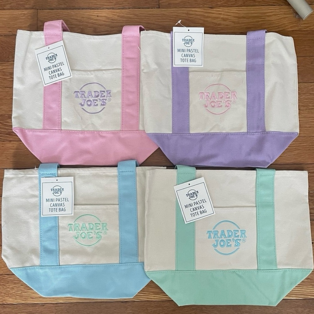 Trader Joe’s mini Canvas Tote Bag Set